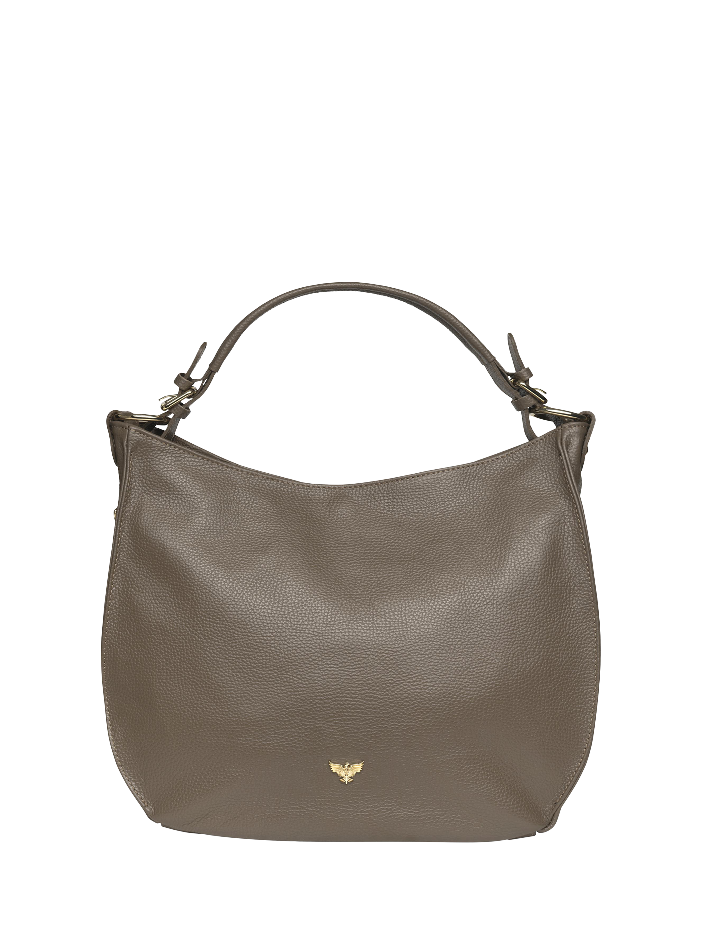 Product image 4 of 6, which shows Apatchy London The Harriet Leather Hobo Bag, Mink