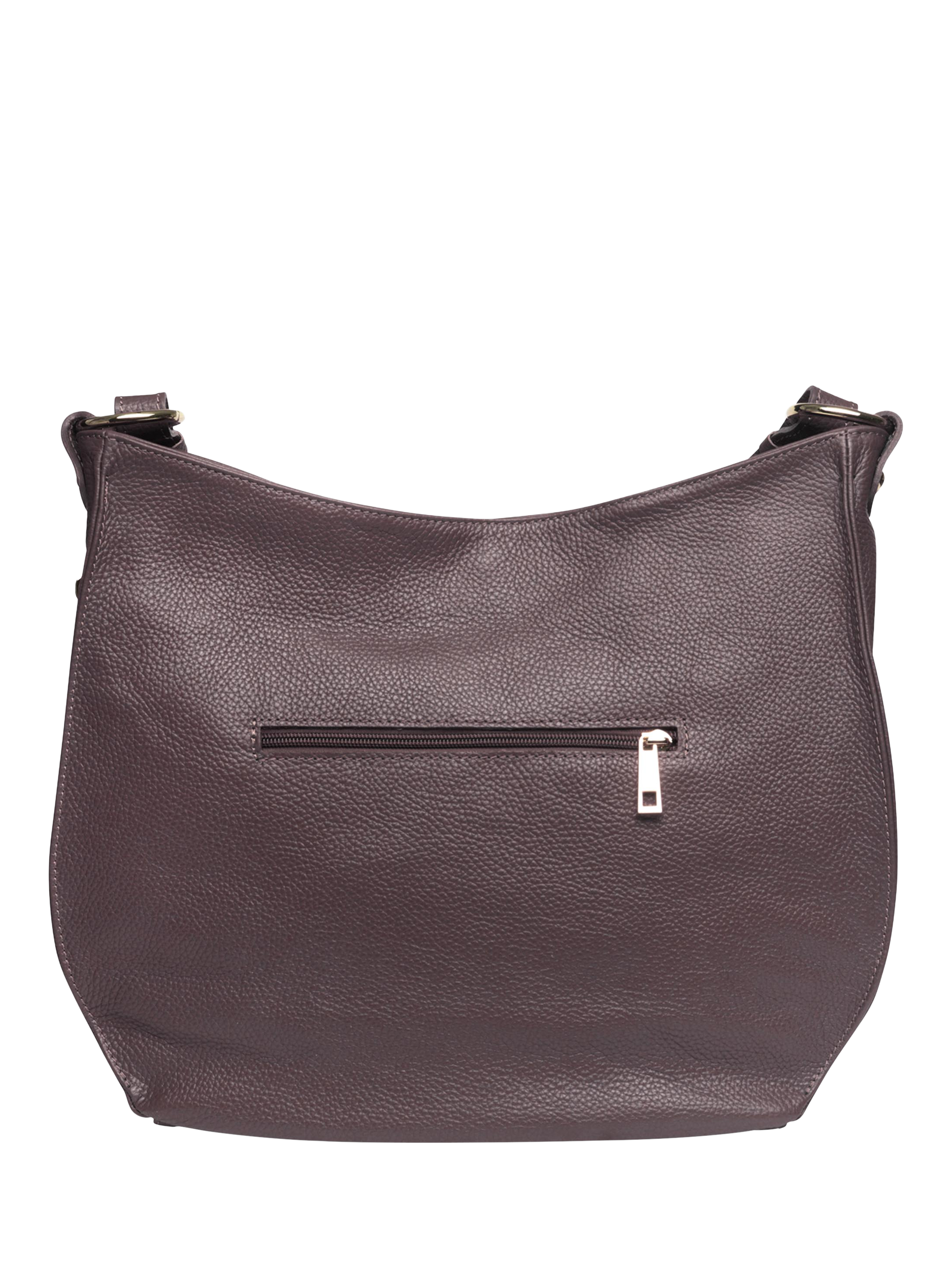 Product image 4 of 6, which shows Apatchy London The Harriet Leather Hobo Bag, Port