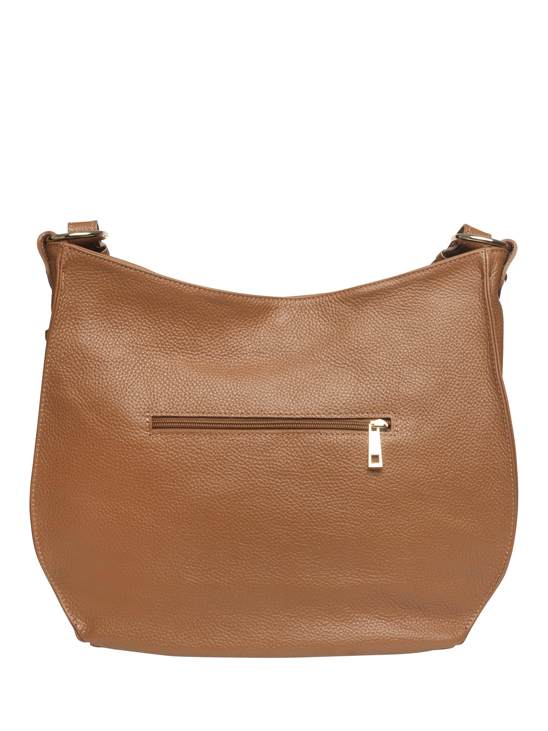 Product image 4 of 6, which shows Apatchy London The Harriet Leather Hobo Bag, Tan