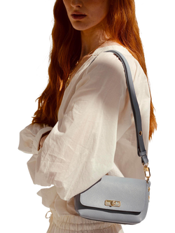 Apatchy London The Maisie Mini Leather Crossbody Bag - view 2, Sky