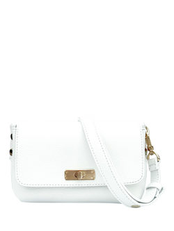 Apatchy London Leather The Maisie Crossbody Bag, White