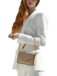 Apatchy London Munro Leather Shoulder Bag, Blush