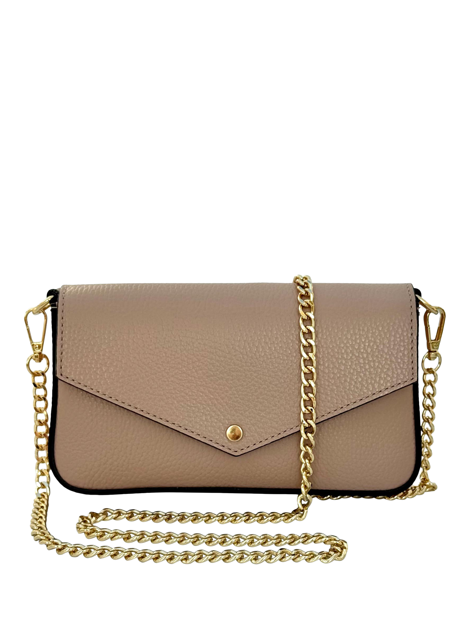 Product image 3 of 7, which shows Apatchy London Munro Leather Shoulder Bag, Blush