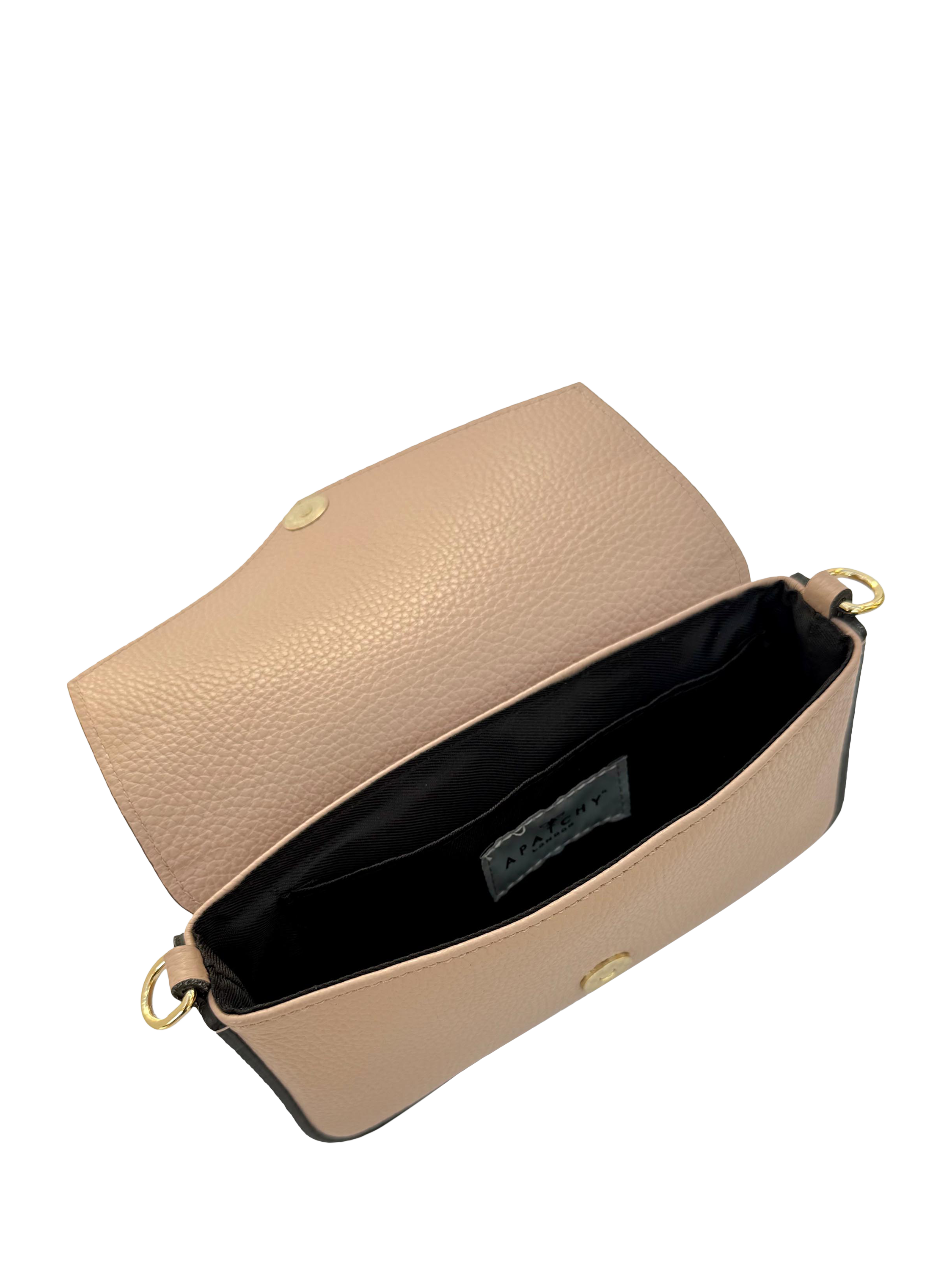 Product image 7 of 7, which shows Apatchy London Munro Leather Shoulder Bag, Blush