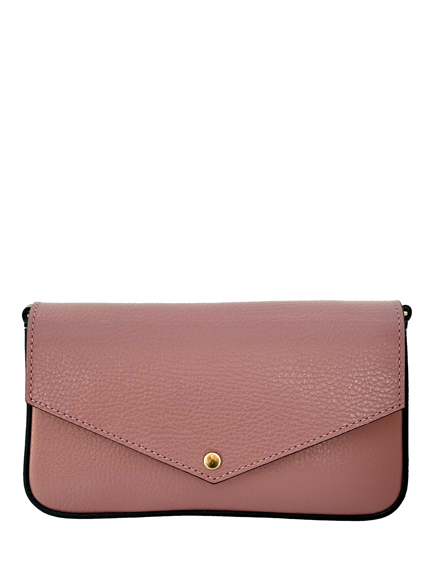 Product image 3 of 7, which shows Apatchy London Munro Leather Shoulder Bag, Antique Rose