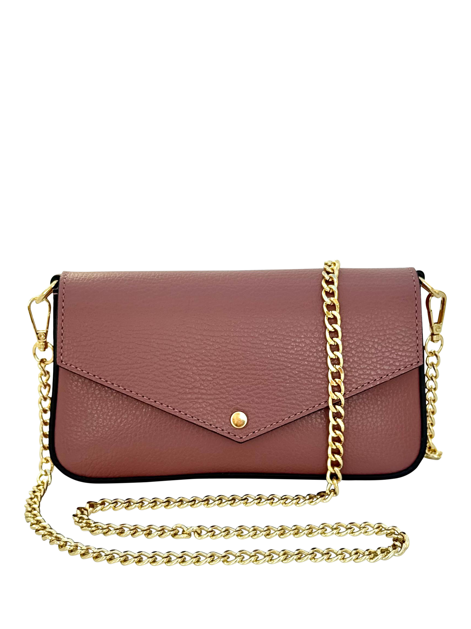Product image 4 of 7, which shows Apatchy London Munro Leather Shoulder Bag, Antique Rose
