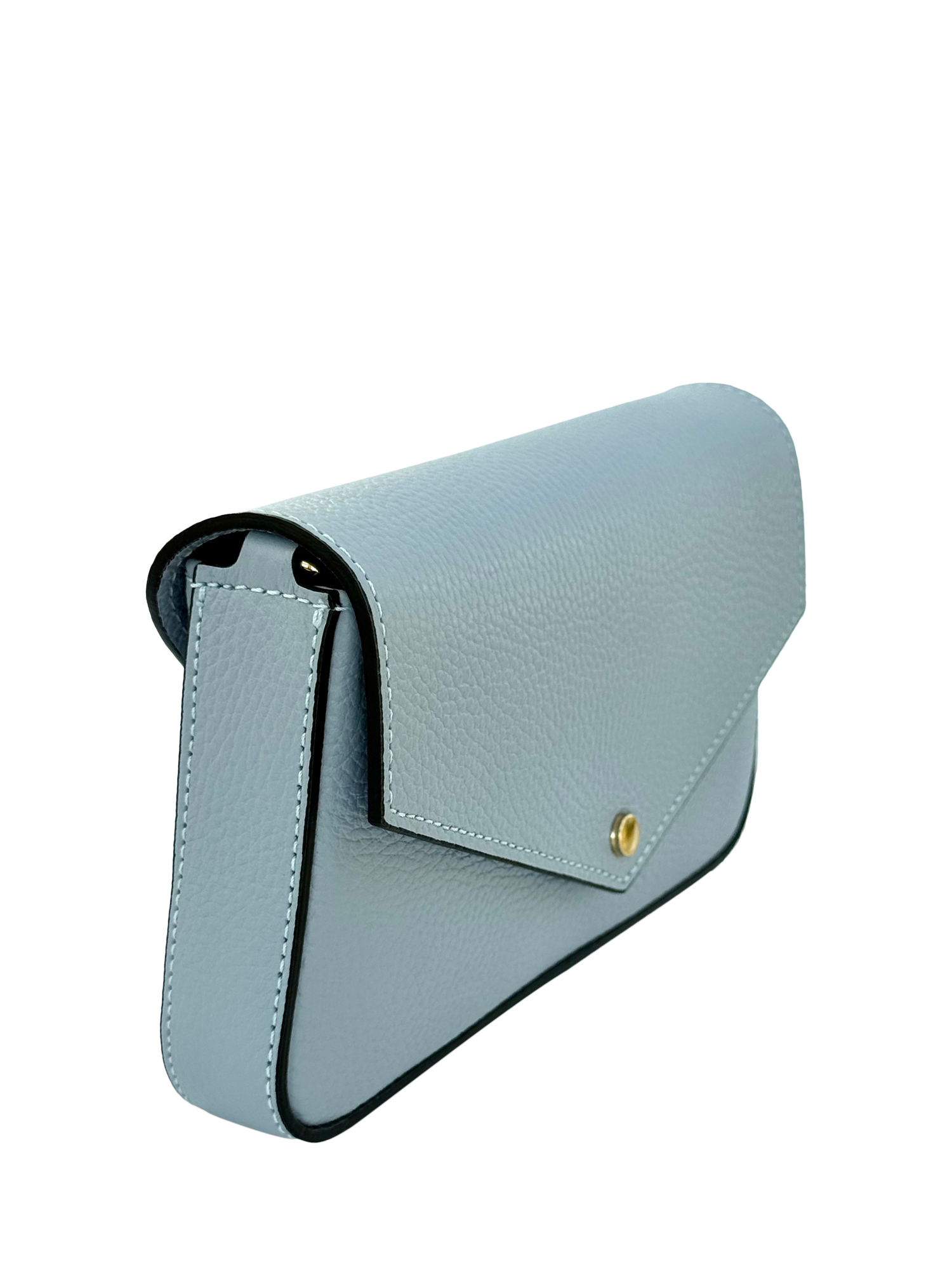 Product image 4 of 7, which shows Apatchy London Munro Leather Shoulder Bag, Sky