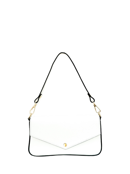 Apatchy London Munro Leather Shoulder Bag, White