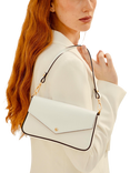 Apatchy London Munro Leather Shoulder Bag, White