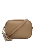 Apatchy London Leather Crossbody Bag, Sand