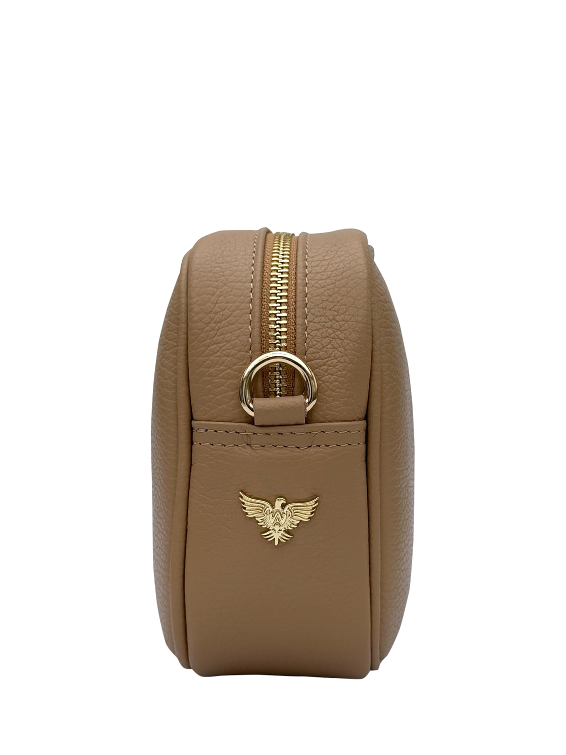 Product image 3 of 6, which shows Apatchy London Leather Crossbody Camera Bag, Sand