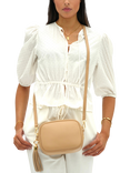 Apatchy London Leather Crossbody Bag, Sand