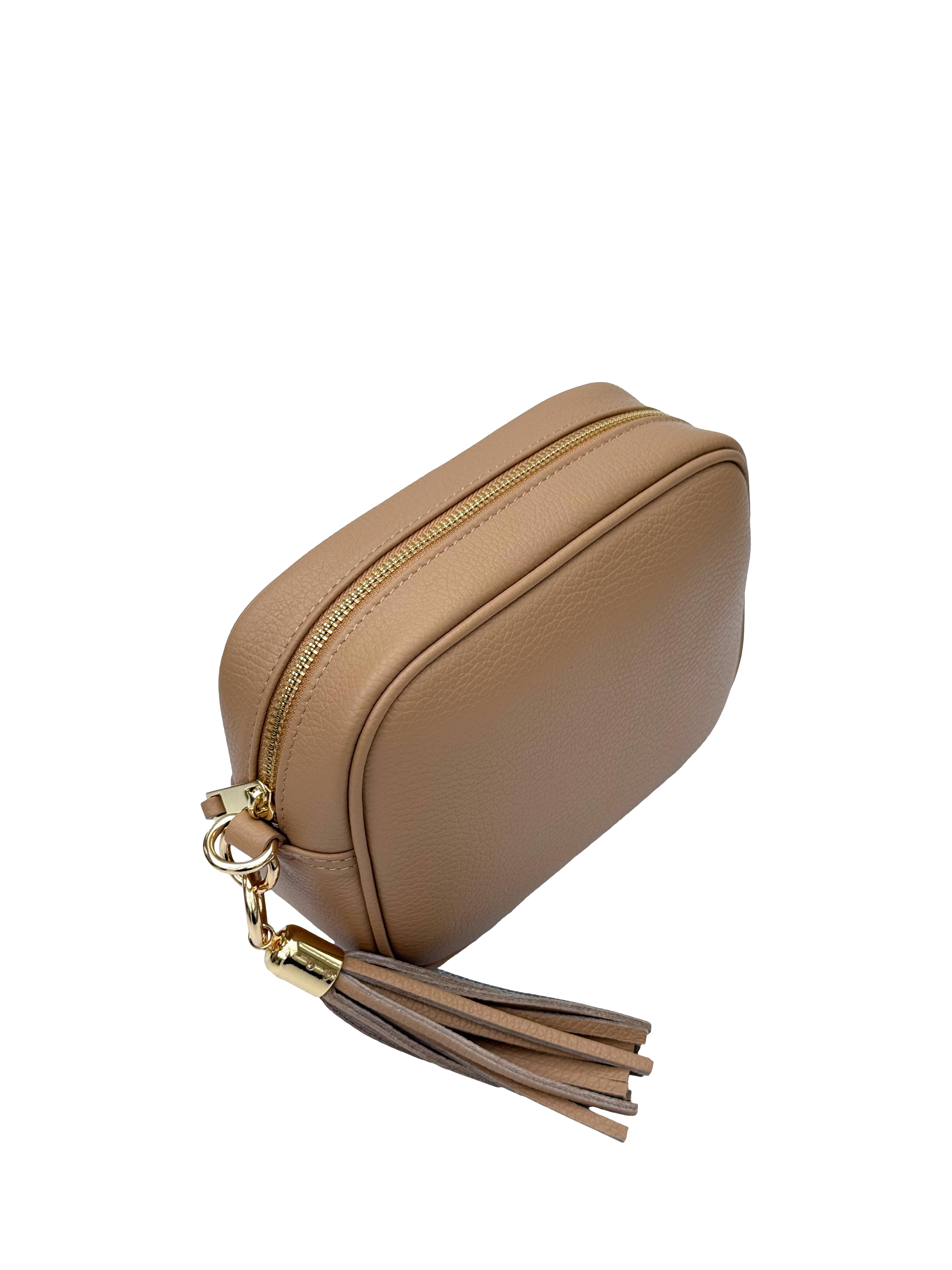 Product image 6 of 6, which shows Apatchy London Leather Crossbody Camera Bag, Sand