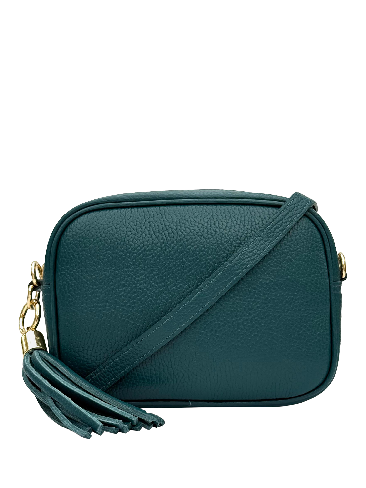 Product image 1 of 6, which shows Apatchy London Leather Crossbody Camera Bag, Teal