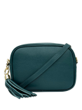 Apatchy London Leather Crossbody Bag, Teal