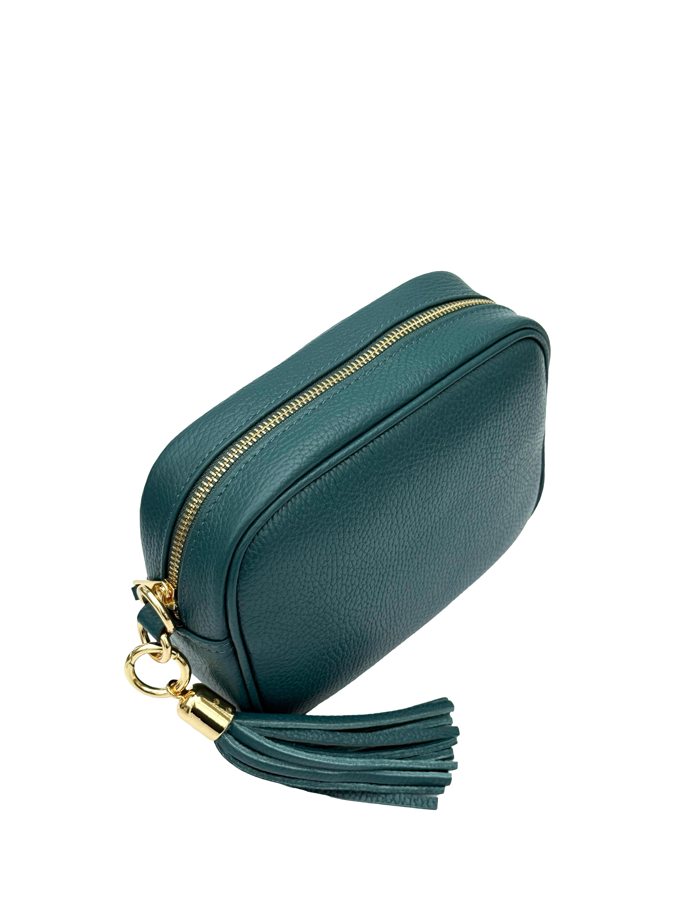 Product image 6 of 6, which shows Apatchy London Leather Crossbody Camera Bag, Teal