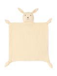 Lindex Baby Cotton Rabbit Snuggle Blanket, Light Dusty Yellow