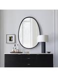 West Elm Sintra Oval Metal Wall Mirror, 117 x 81cm, Dark Bronze