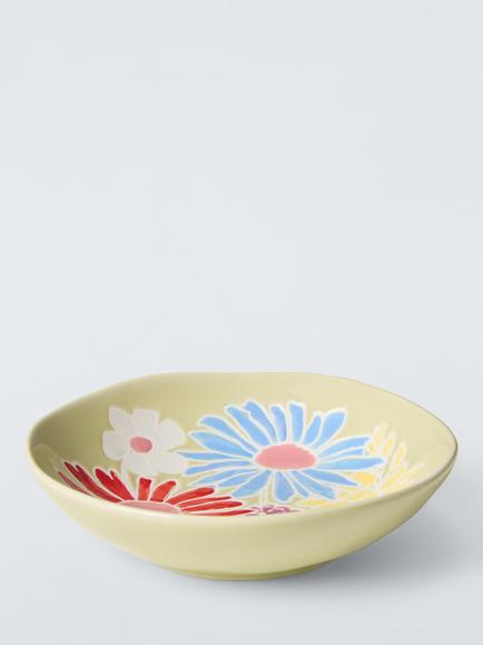 John Lewis Made by Care Wildflowers Stoneware Trinket Dish, Multi, Multi