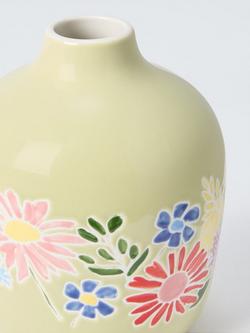 John Lewis Made by Care Wildflowers Stoneware Vase, H16.5cm, Multi - view 2, Multi