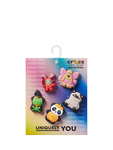 Crocs Kids' Animals In Costumes Jibbitz, Pack of 5, Multi - view 2, Multi