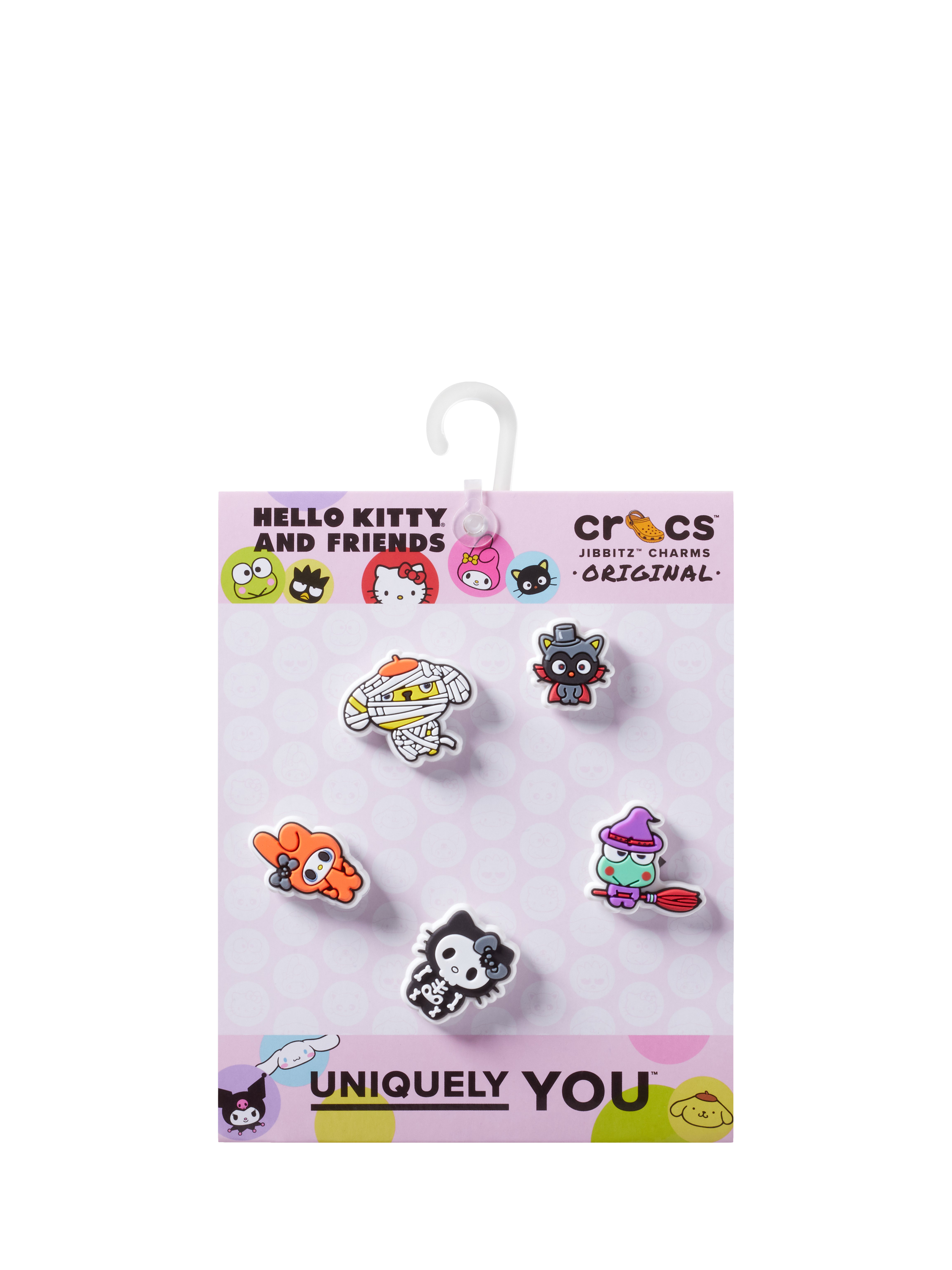 Product image 4 of 4, which shows Crocs Kids' Hello Kitty Halloween Jibbitz, Pack of 5, Multi