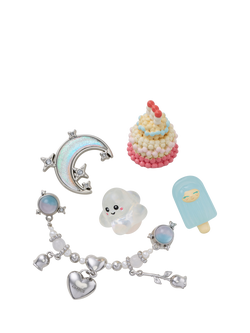 Crocs Kids' Iridescent Summer Pack of 5, Multi - view 2, Multi