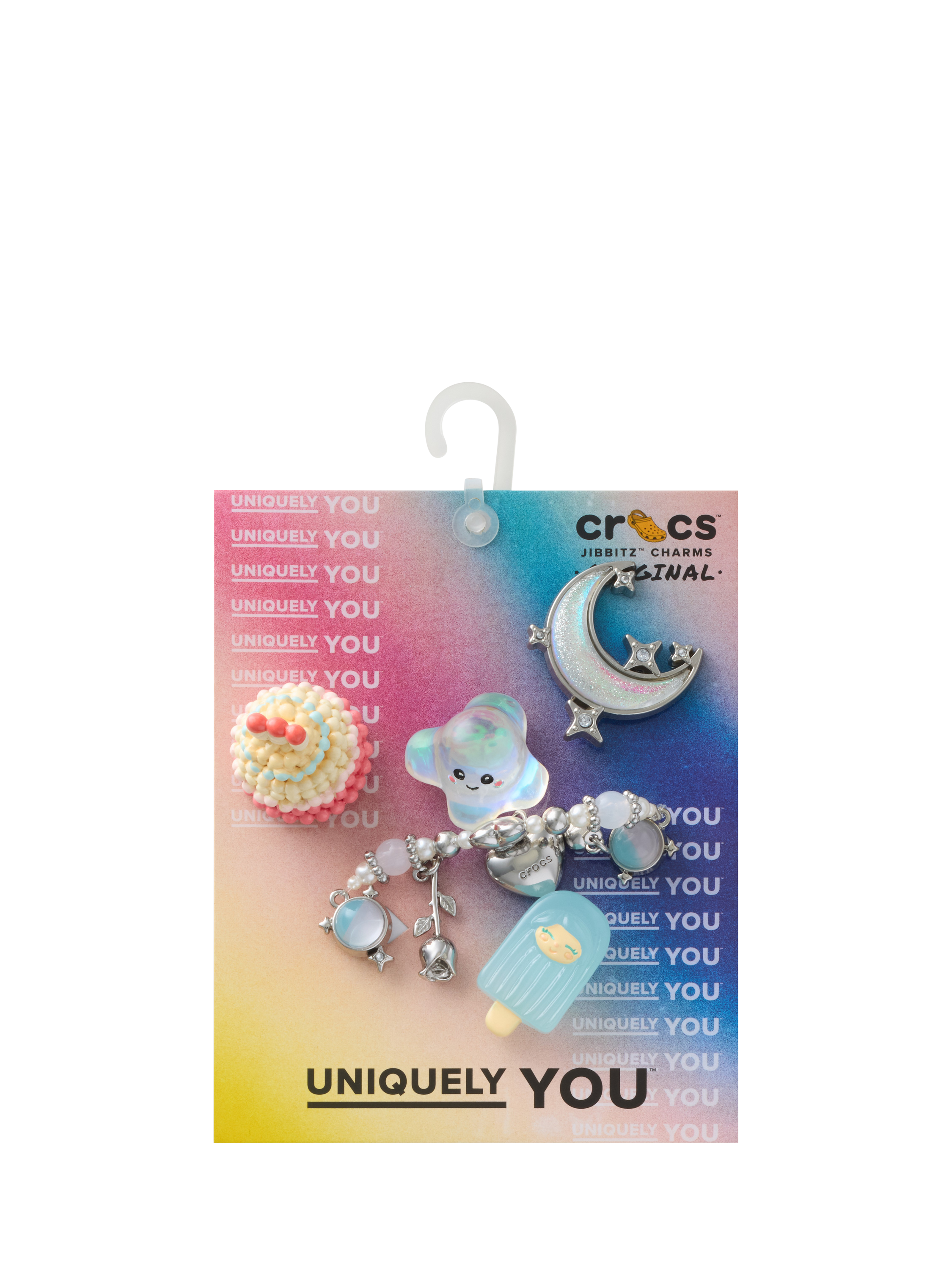 Product image 4 of 4, which shows Crocs Kids' Iridescent Summer Pack of 5, Multi