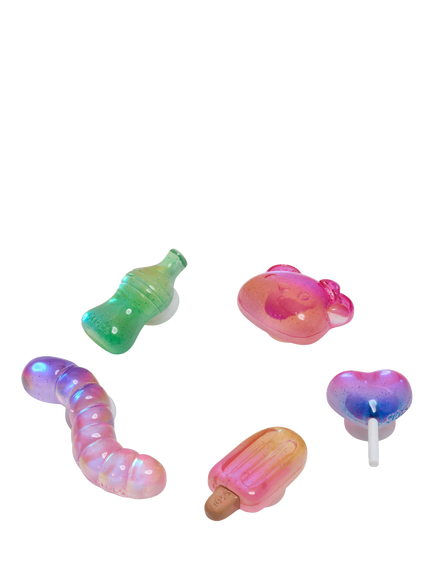 Crocs Kids' Jelly Candy Jibbitz, Pack of 5, Multi, Multi