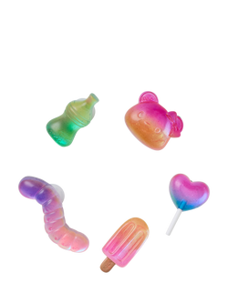 Crocs Kids' Jelly Candy Jibbitz, Pack of 5, Multi - view 2, Multi