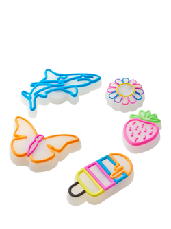 Crocs Kids' Lights Up Summer Jibbitz, Pack of 5, Multi - view 2, Multi