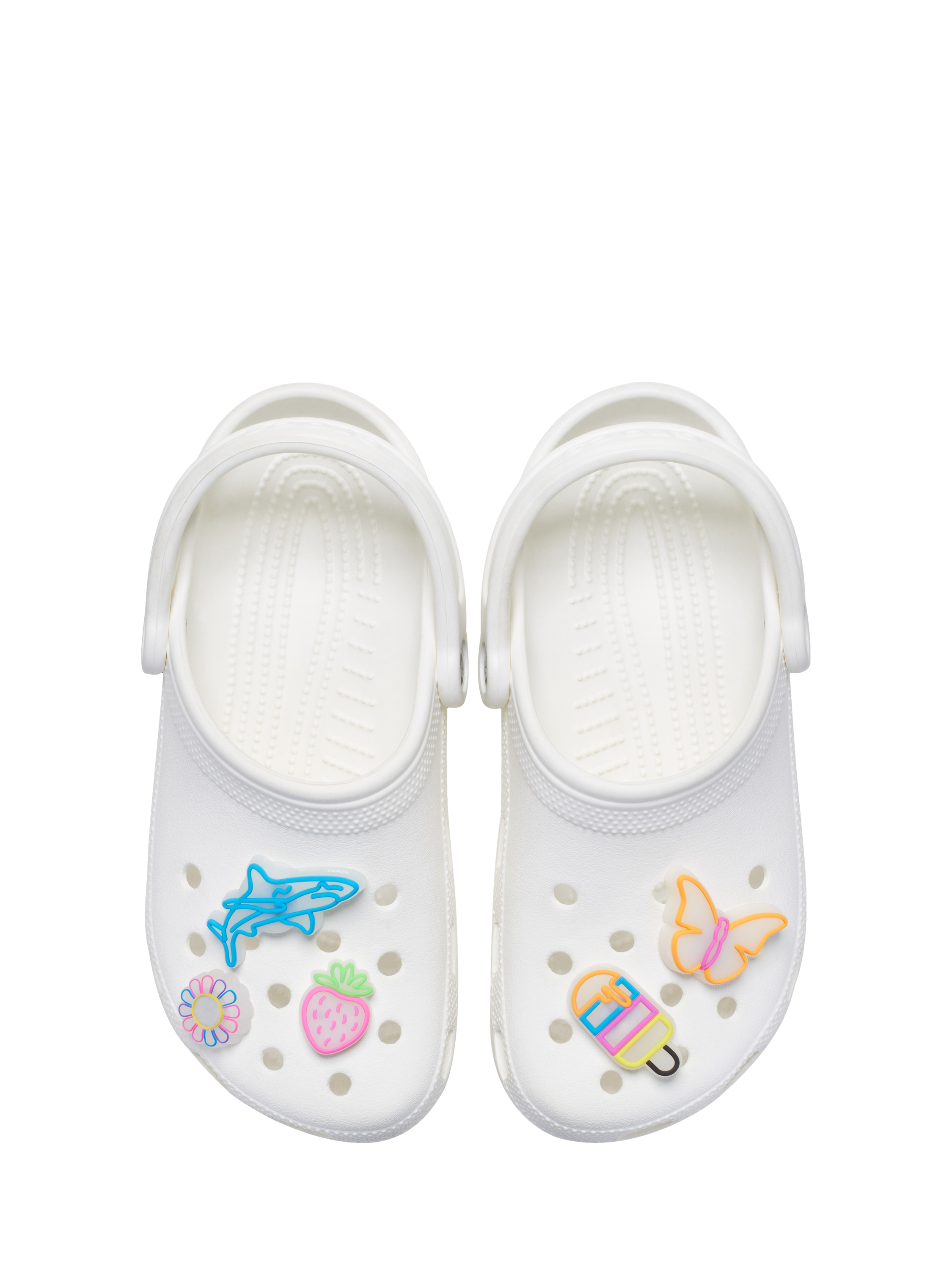 Product image 3 of 4, which shows Crocs Kids' Lights Up Summer Jibbitz, Pack of 5, Multi