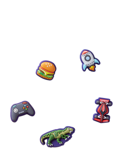 Crocs Kids' Tiny Boy Favourites Jibbitz, Pack of 5, Multi, Multi