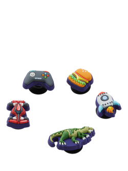 Crocs Kids' Tiny Boy Favourites Jibbitz, Pack of 5, Multi - view 2, Multi