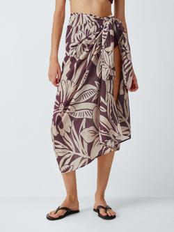 John Lewis Mali Floral Sarong, Multi, Mali Print