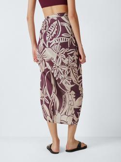 John Lewis Mali Floral Sarong, Multi - view 2, Mali Print