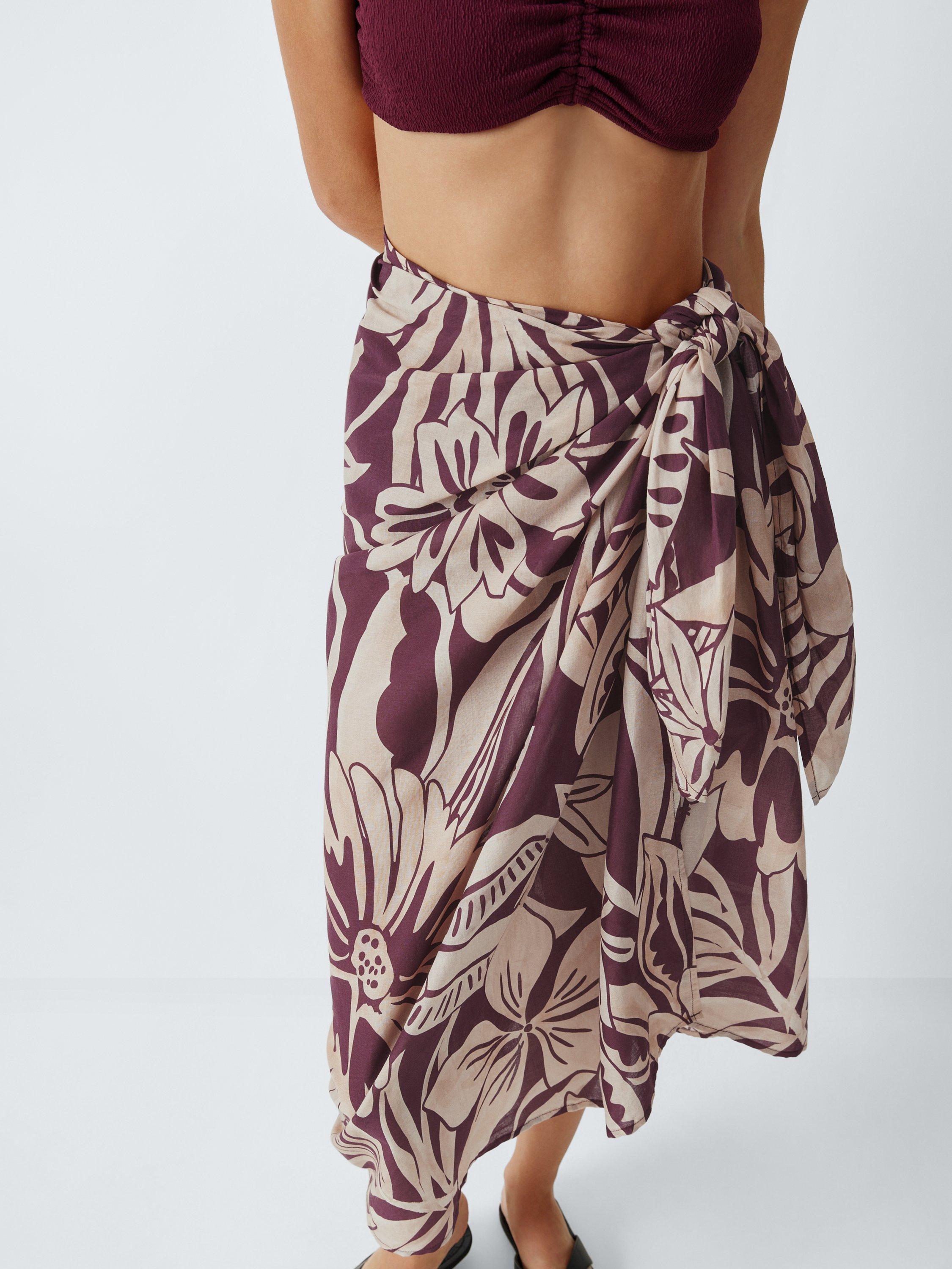 Product image 6 of 6, which shows John Lewis Mali Floral Sarong
