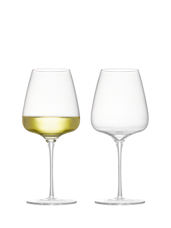 Anton Studio Designs Juno White Wine Glasses, Set of 2, 450ml, Clear, Clear