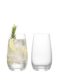 Anton Studio Designs Juno Glass Highballs, Set of 2, 550ml, Clear, 