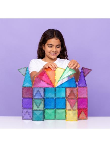 Connetix Castle Glitter Tiles, Pack of 48 - view 2, Multi