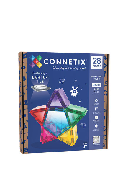 Connetix Light Star Tiles, Pack of 28, Multi