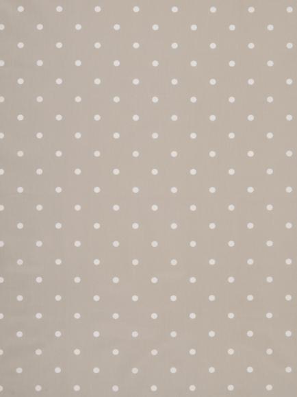 John Lewis Dots Oilcloth Tablecloth Fabric, Grey, Grey