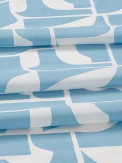 John Lewis Assemble Oilcloth Tablecloth Fabric, Blue - view 2, Blue Multi