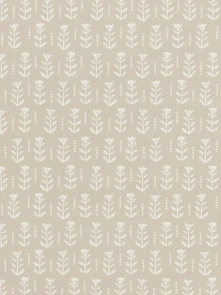 John Lewis Cora Oilcloth Tablecloth Fabric, Putty - view 2, Putty