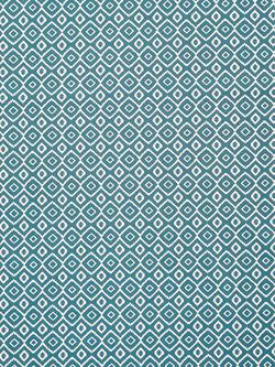 John Lewis Nazca Oilcloth Tablecloth Fabric, Blue