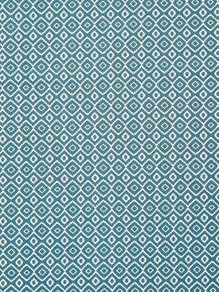 John Lewis Nazca Oilcloth Tablecloth Fabric, Blue