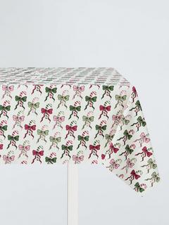John Lewis Candy Canes Oilcloth Tablecloth Fabric, Multi