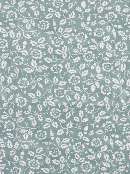 John Lewis Marlow Trail Oilcloth Tablecloth Fabric - view 2, Blue Multi
