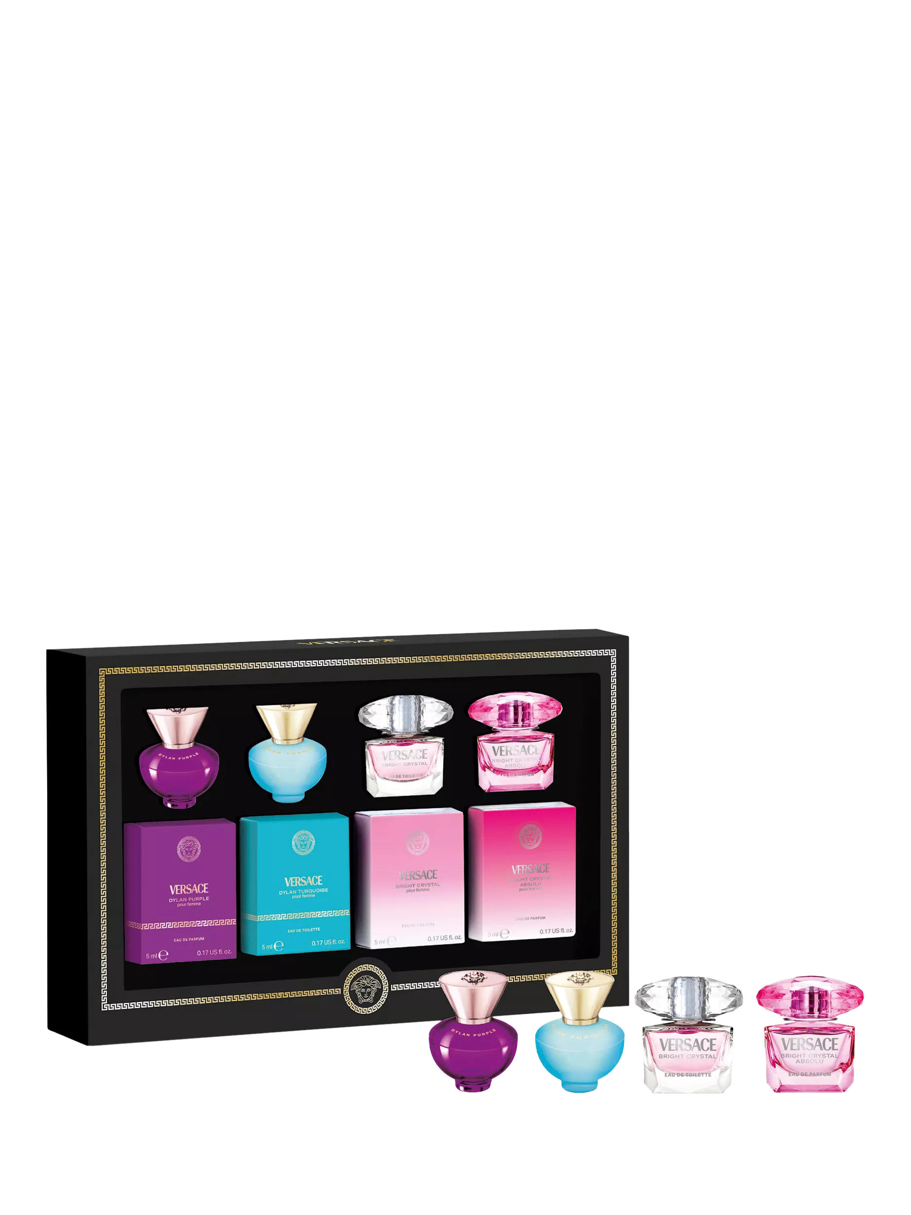 Versace Pour Femme Miniature Fragrance Gift Set, 4 x 5ml