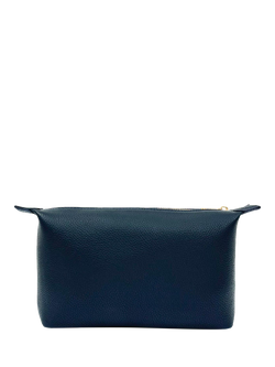 Apatchy Leather Medium Wash Bag - view 2, Navy
